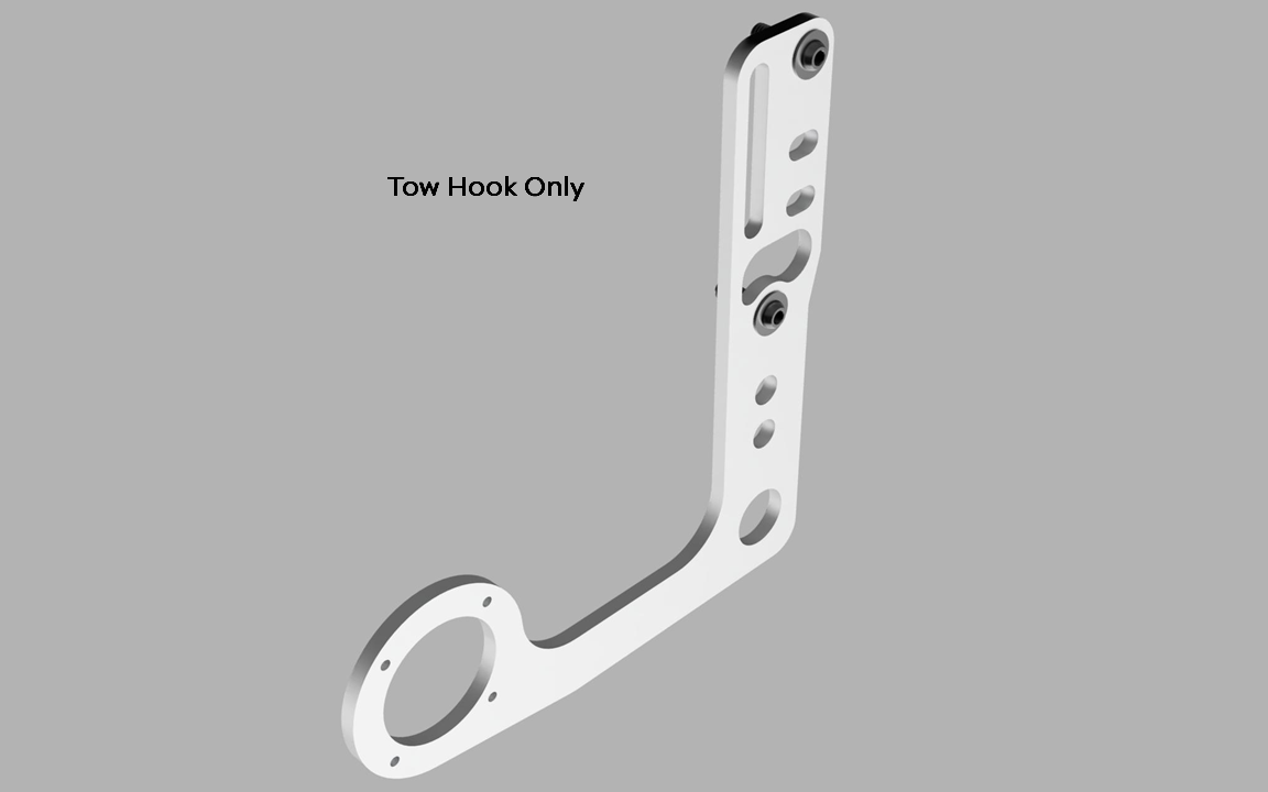 NA Miata Rear Tow Hook & License Plate Relocator (compatible with R-Package Rear Lip)